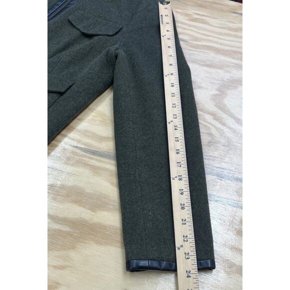 The Limited Wool Blend Cropped Moto Blazer Jacket Large Classic Forest Fairy - Picture 15 of 15